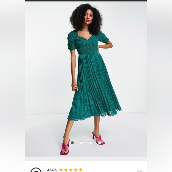 ASOS ruched front dress - Picture 2 of 5